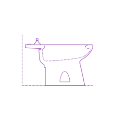 Fixtures Bidets Toto Piedmont Bidet Vinyl Svg File, Free Vectors File